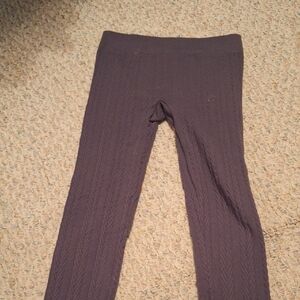 Hot Kiss Kids Textured Purple Leggings